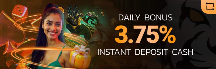 Get 3.75% Instant Cash Bonus on Every Deposit Transaction